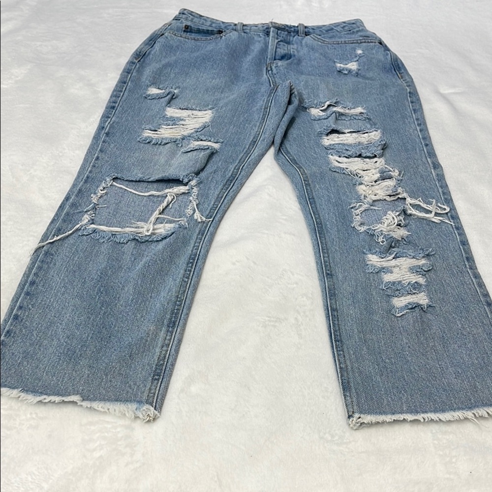 Vanilla Star Light Blue Distressed Denim Jeans WOMENS SIZE 7